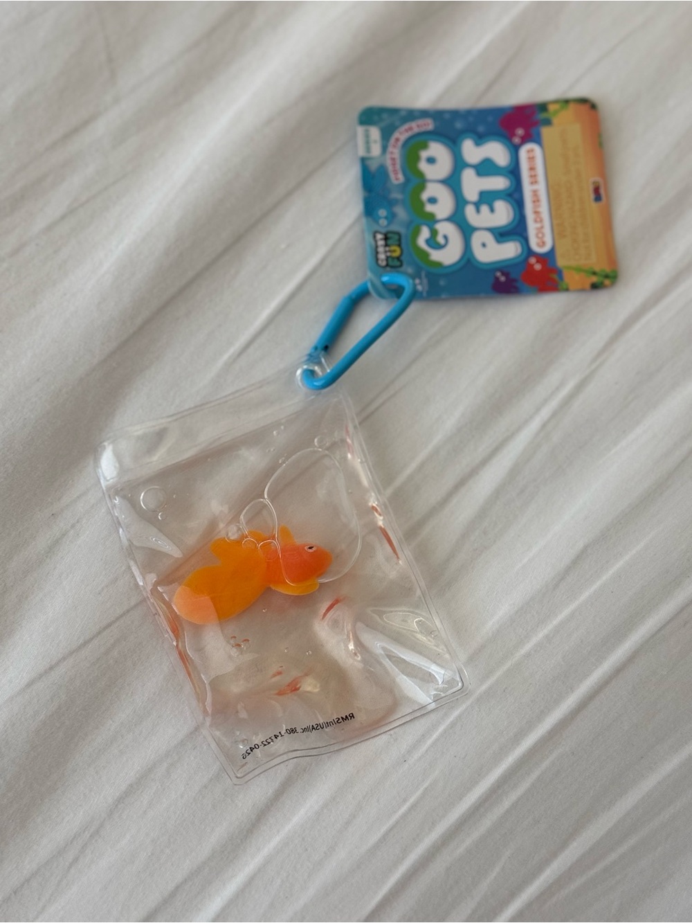 NWT Goo Pets Orange Goldfish Keychain